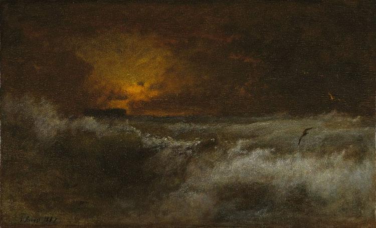 George Inness Sunset over the Sea